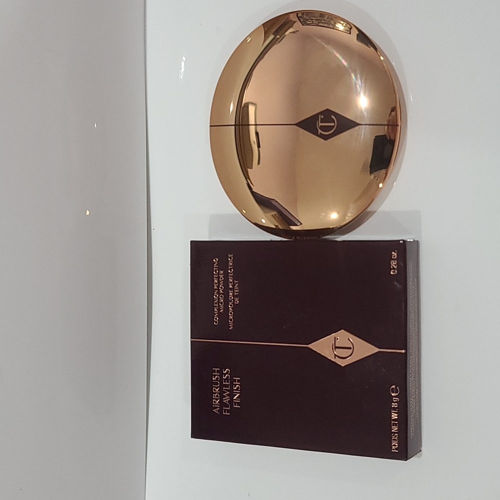 ✔️Charlotte Tilbury #2 MEDIUM Airbrush Flawless Finish Setting Powder ✨BNIB - Picture 7 of 8